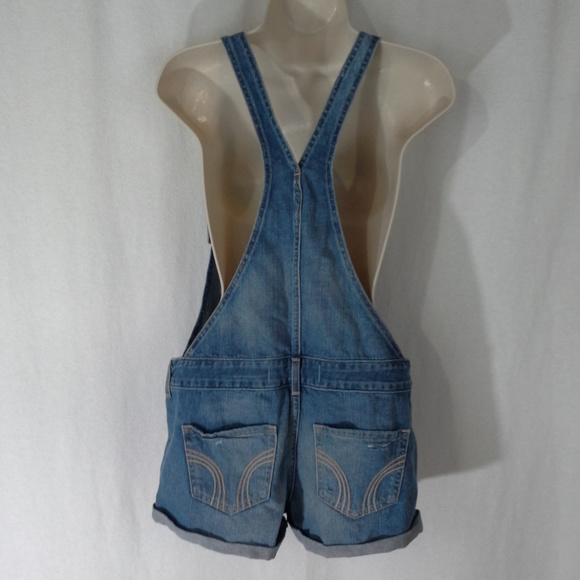 Hollister Jeans Hollister Overalls Shortalls Size S Med Light Blue Poshmark